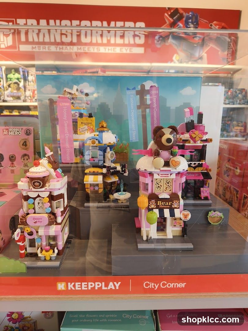 Display of building block sets