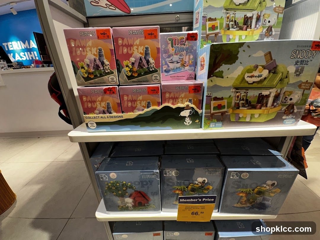 Peanuts and Snoopy Building Block Sets