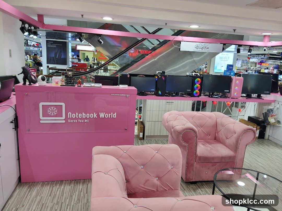 Notebook World Store Interior