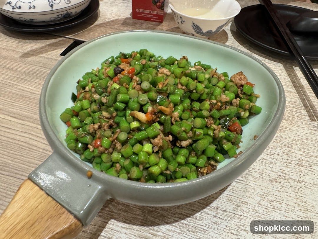 Chopped Green Beans with Minced Meat