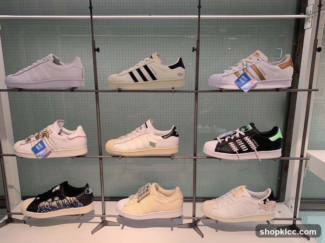 Adidas Superstar Sneakers Display
