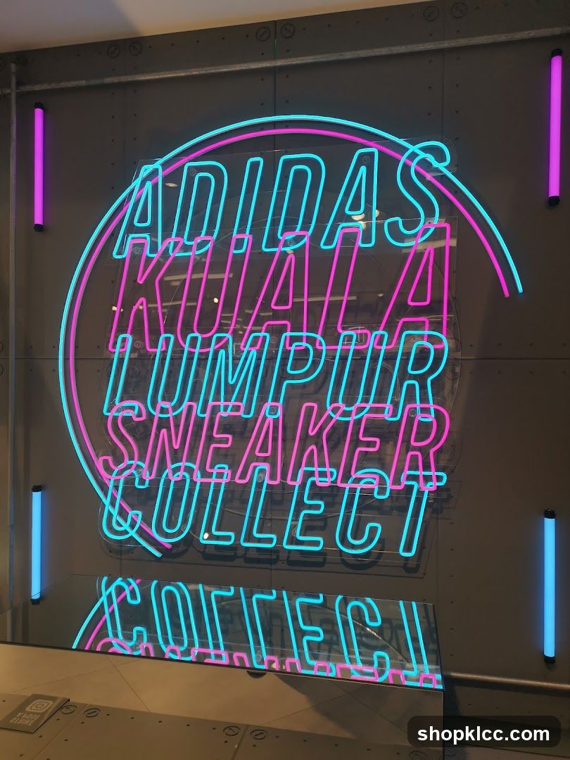 Adidas Kuala Lumpur Sneaker Collect Neon Sign