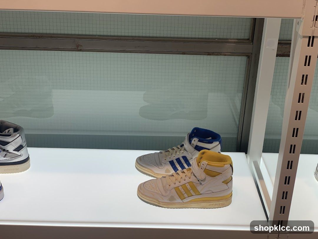 Adidas Sneakers on Display