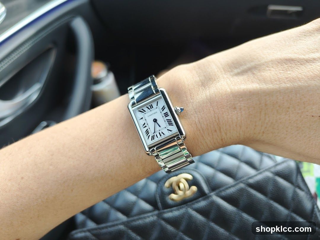 Wristwatch on a person's arm