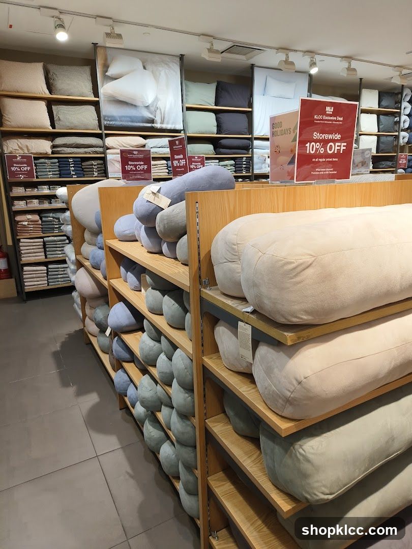 Store Interior with Bedding and Cushions