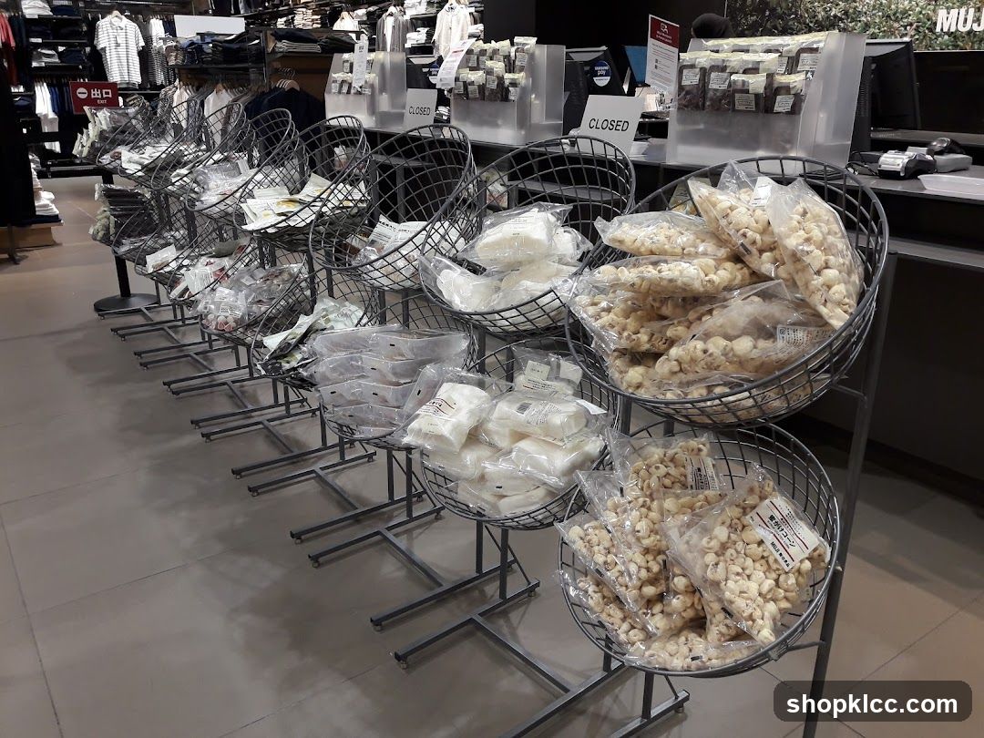 Snack and Clothing Display