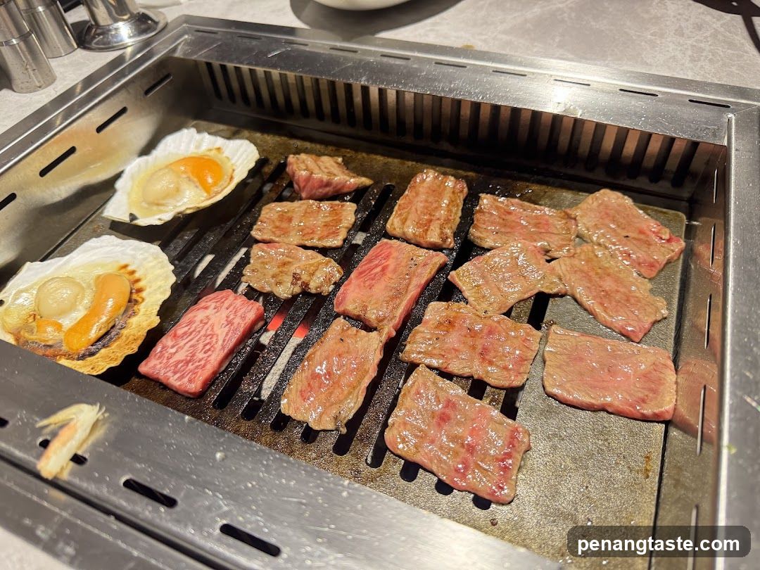 Grilling Meat and Scallops
