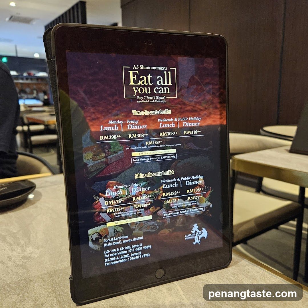 A5 Shimomuragyu Eat All You Can Menu