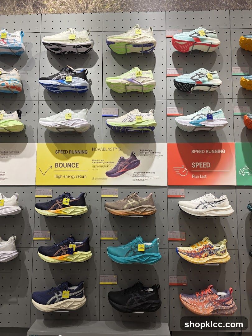 Running Shoes Display