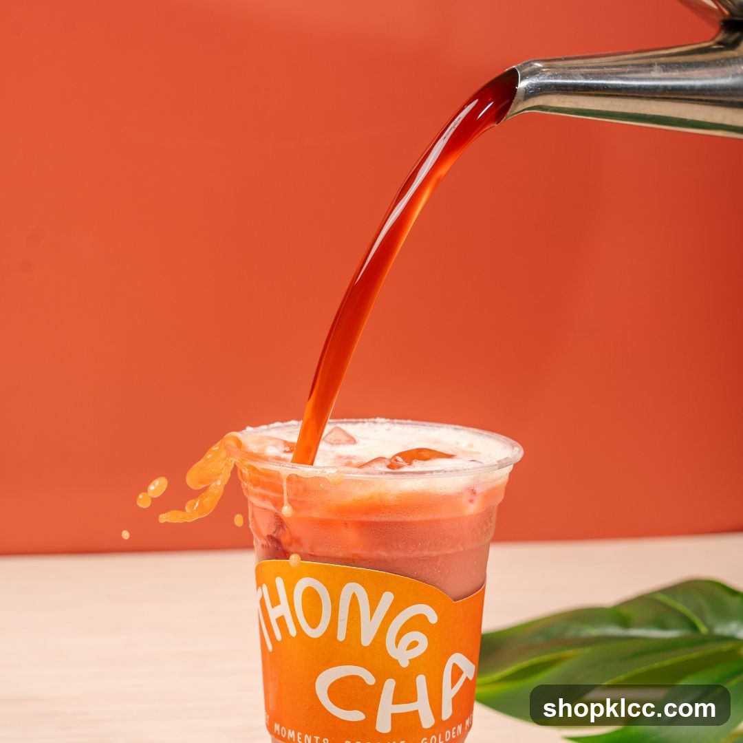 Beverage being poured into a cup
