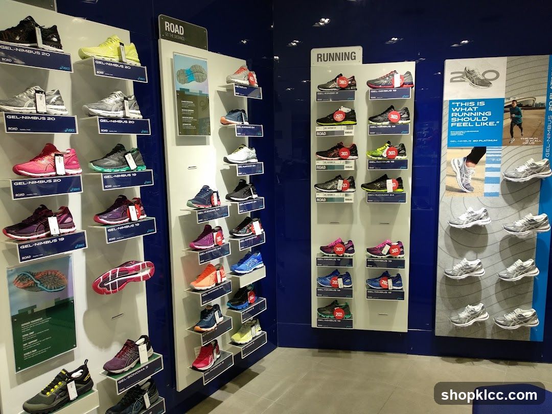 Running Shoes Display