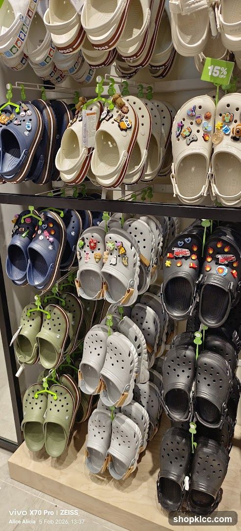 Crocs Shoes Display
