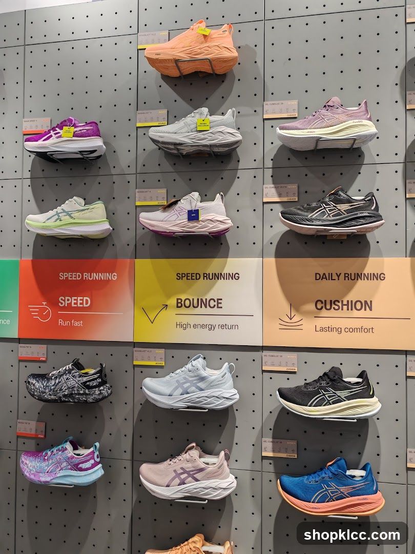 Running Shoes Display