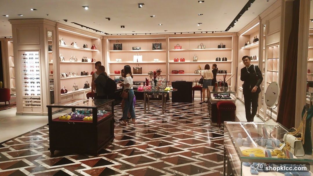 Luxury handbag and accessory store interior
