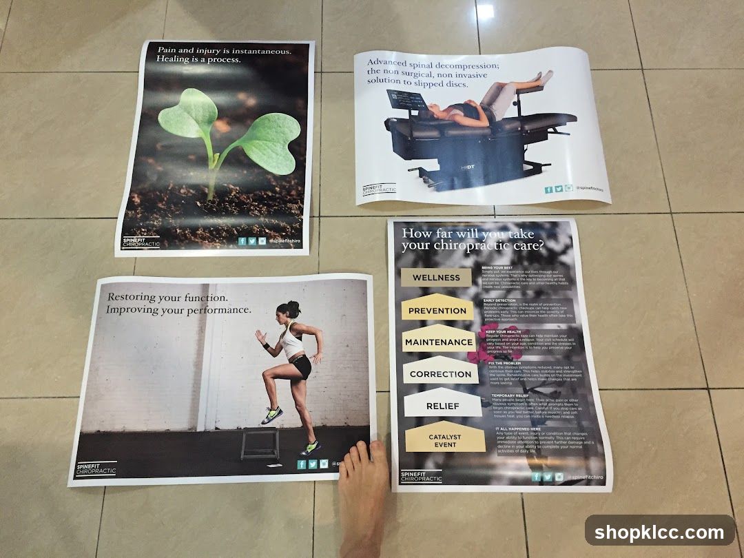 Chiropractic Care Information Posters