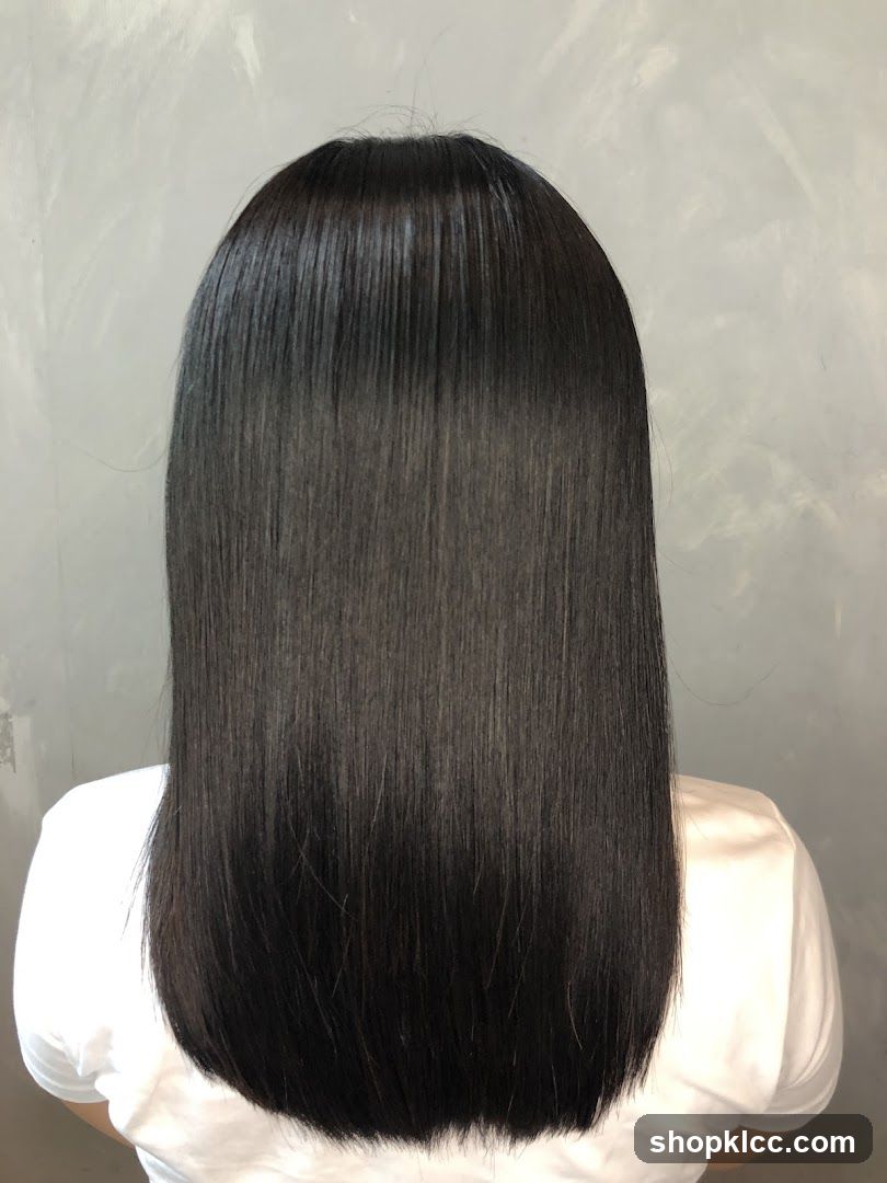 Sleek Black Hair