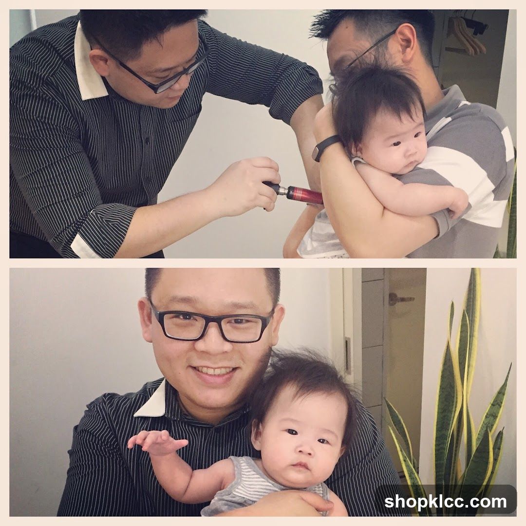 Man and baby
