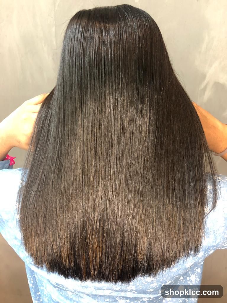 Long, Straight, Dark Hair