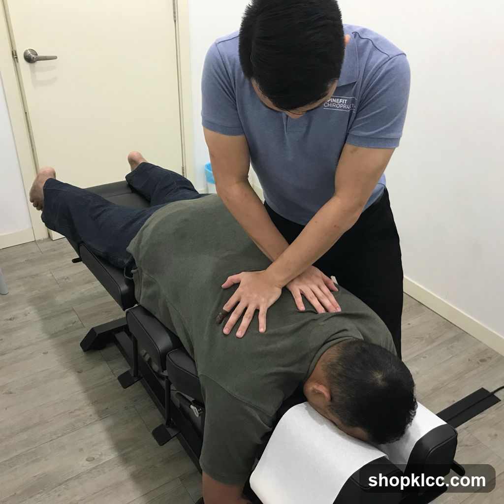 Chiropractor Adjusting Patient