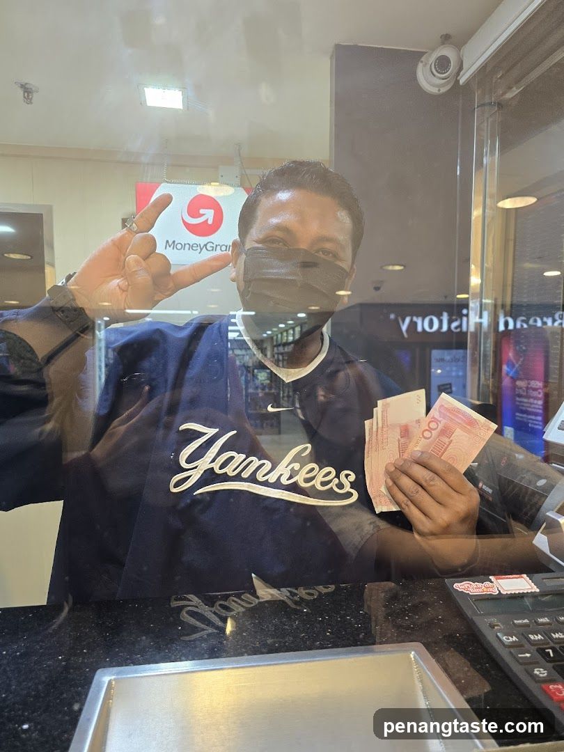 Man holding money