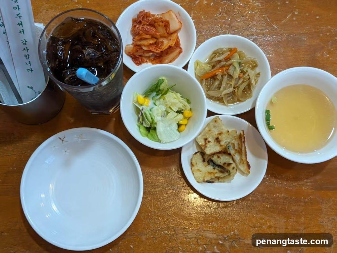 Korean Meal with Side Dishes
