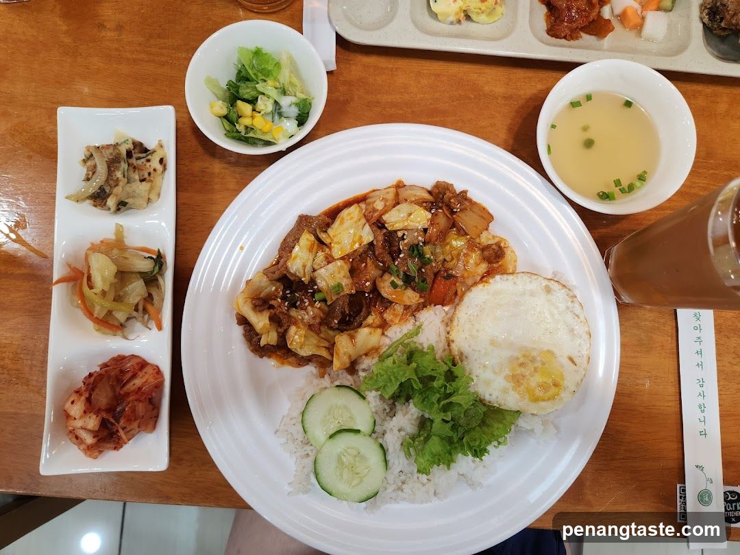 Korean Meal with Side Dishes