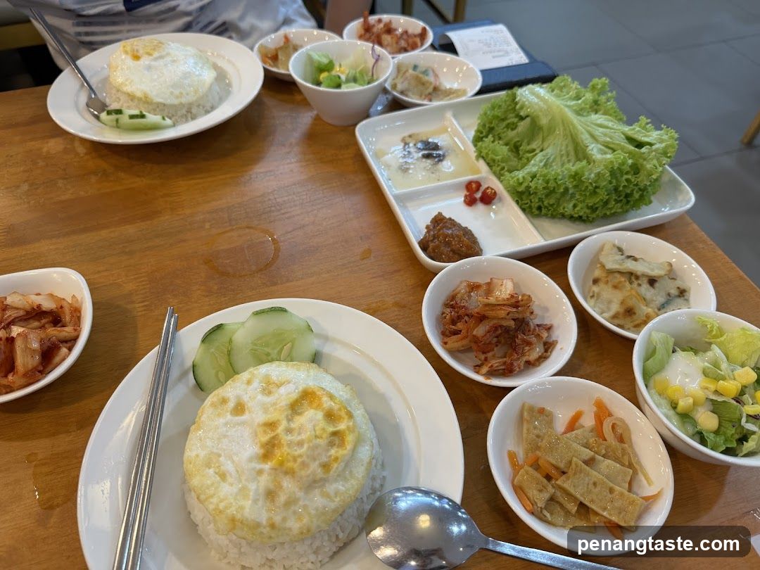 Korean Meal with Side Dishes