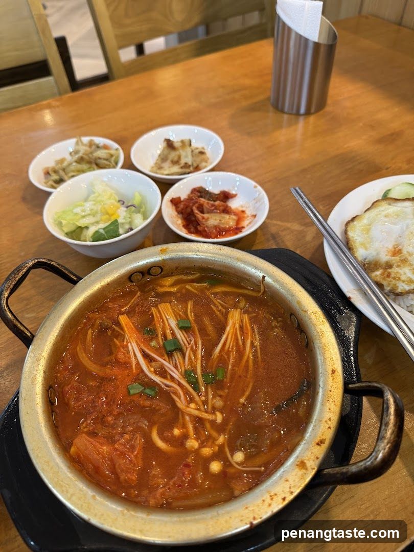 Korean Stew with Side Dishes