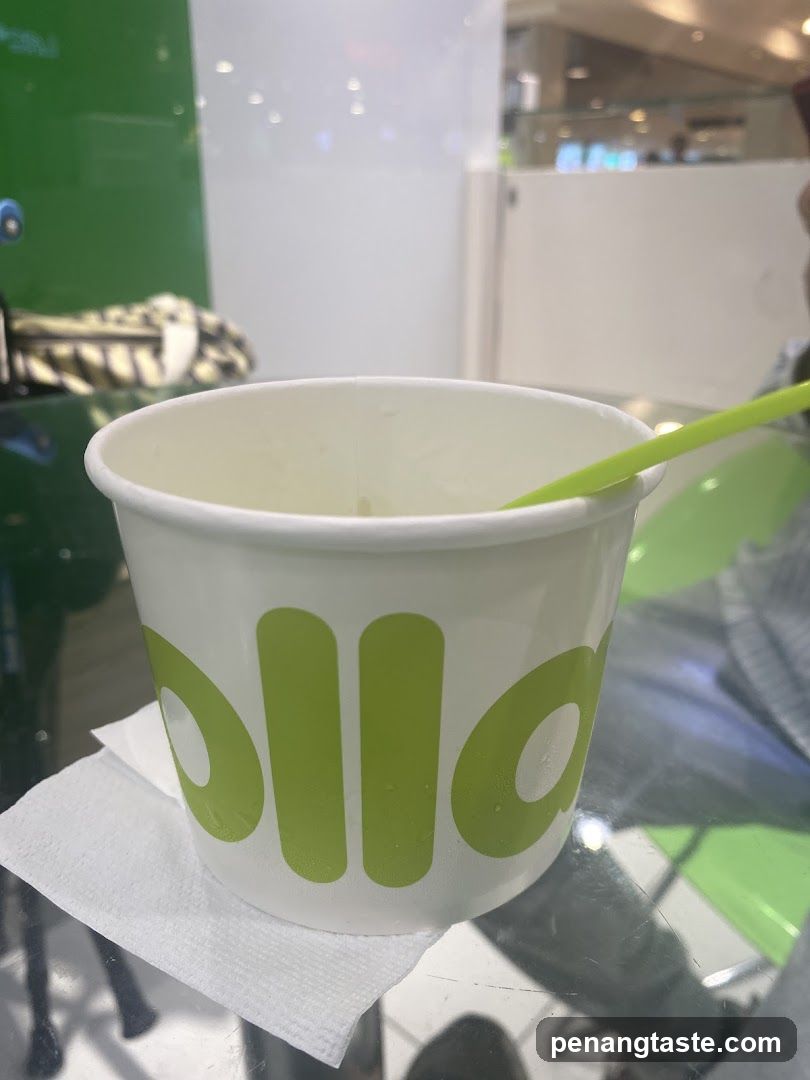 Yogurt Cup with Straw