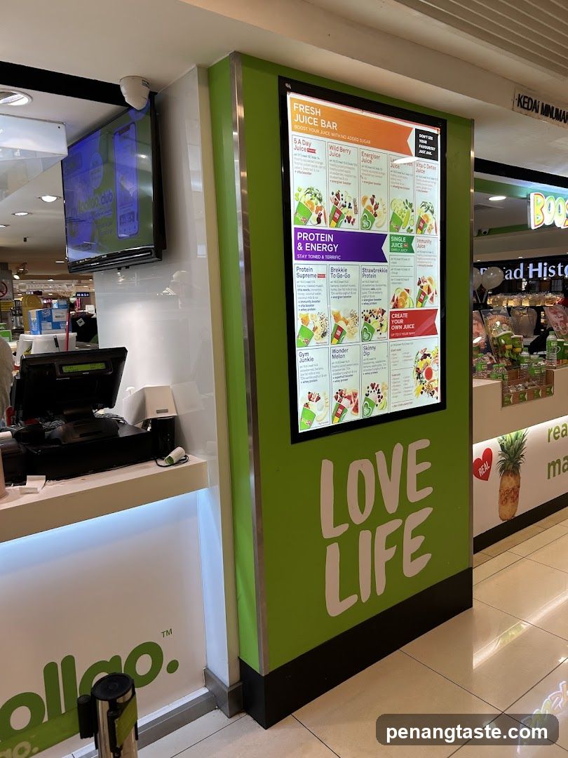 Fresh Juice Bar Menu
