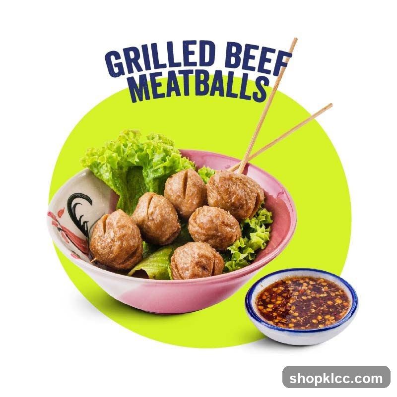 Grilled Beef Meatballs