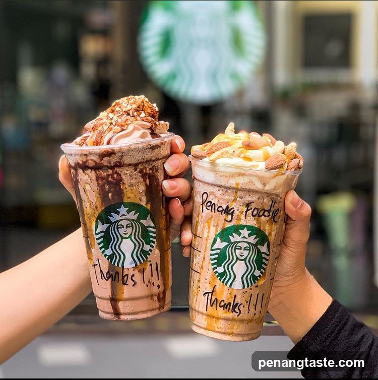 Two Starbucks Frappuccinos