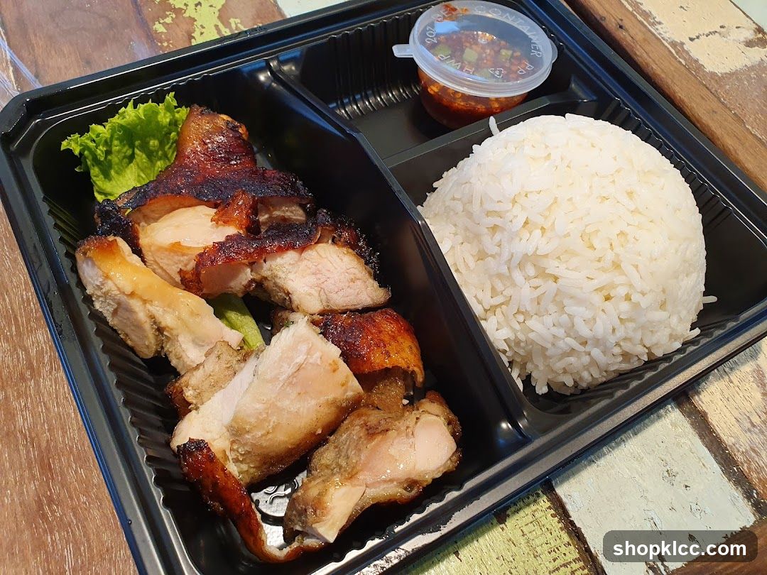 Roasted Chicken and Rice Bento Box