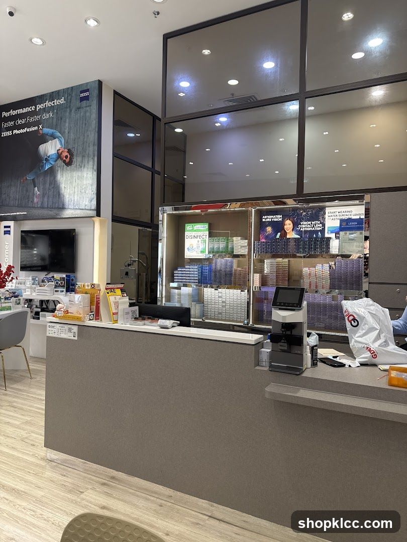 Optometry Store Counter