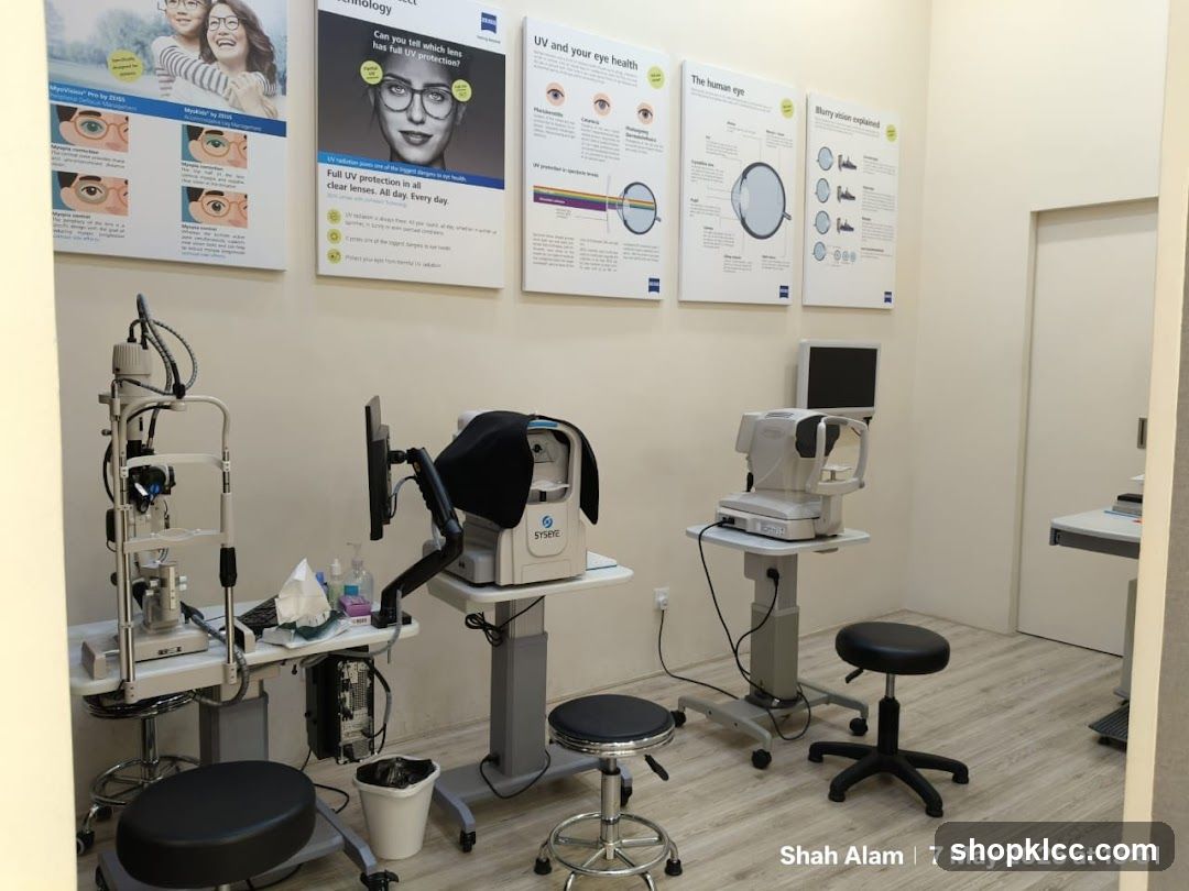 Eye examination room