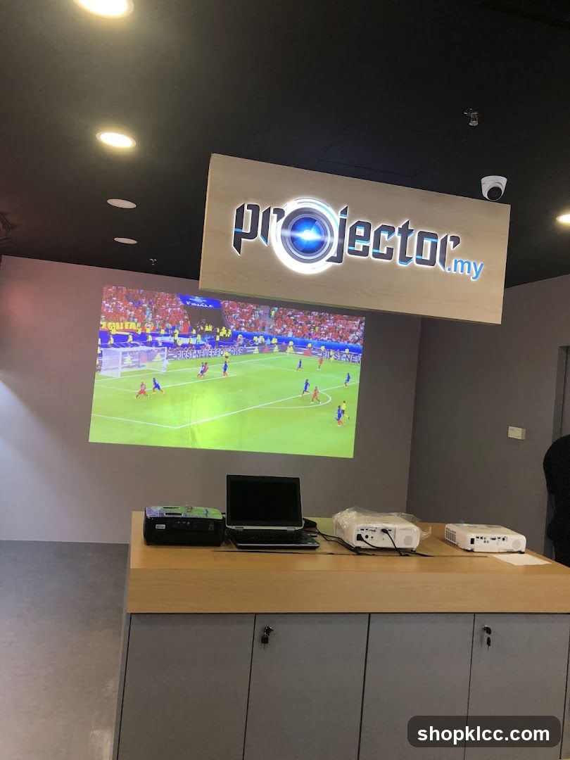 Projector demonstration