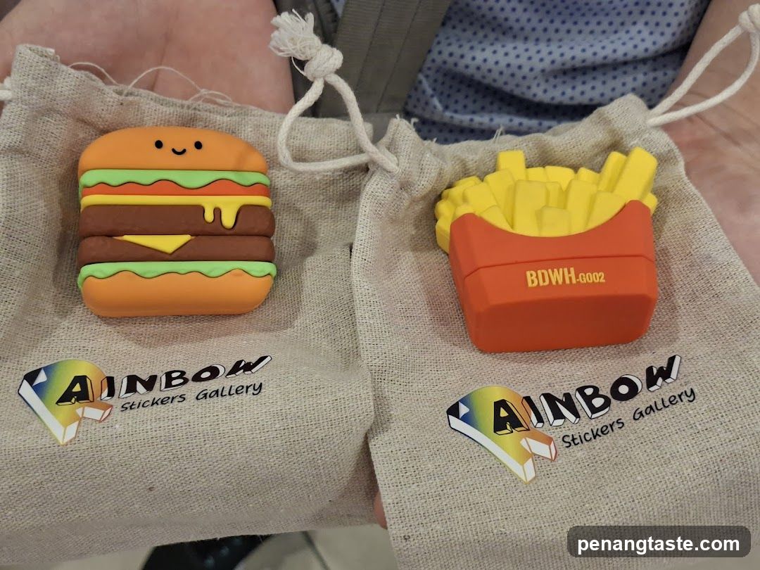 Burger and Fries Erasers
