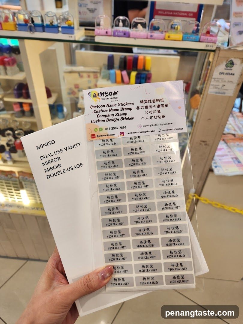 Custom Name Stickers and Stamps