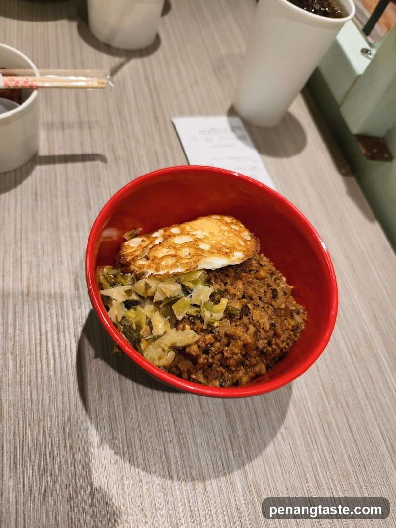 Minced Pork Rice Bowl with Fried Egg
