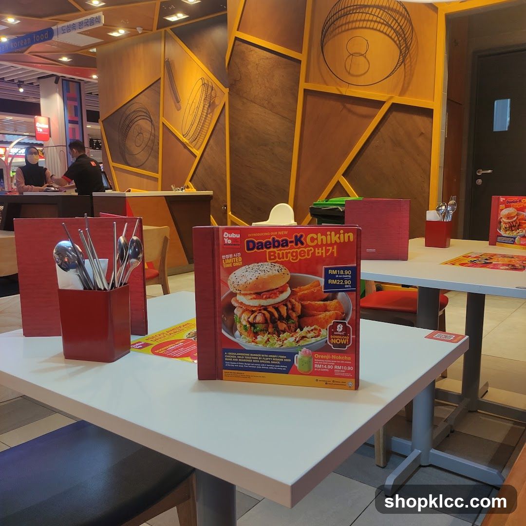 Restaurant Menu Display