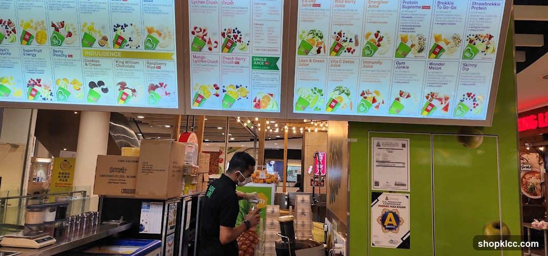 Juice Menu