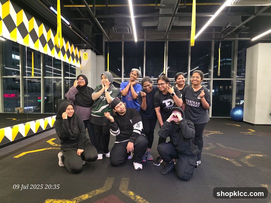 Group Posing in Gym
