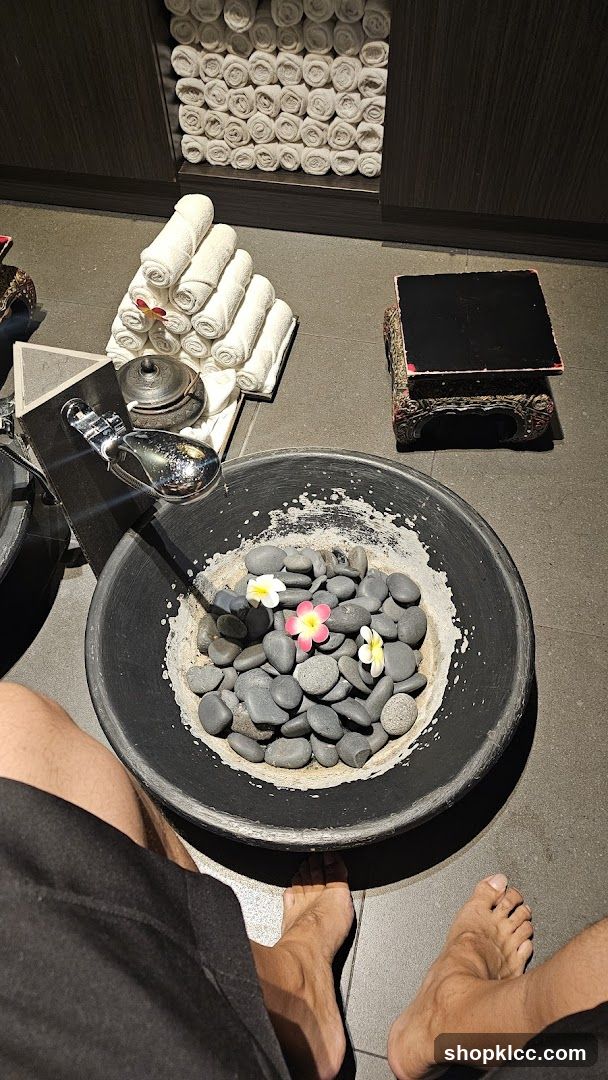Spa Foot Soak Setup