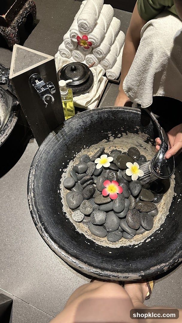 Spa Foot Bath Setup