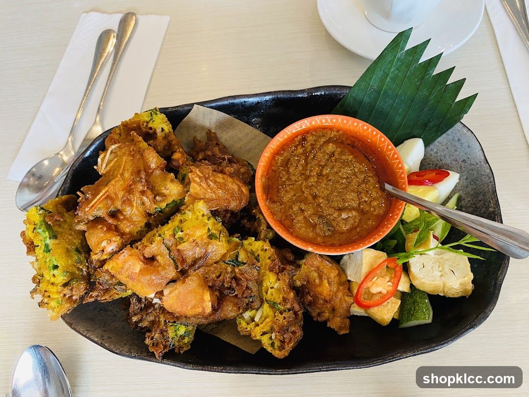 Fried Snacks with Peanut Sauce