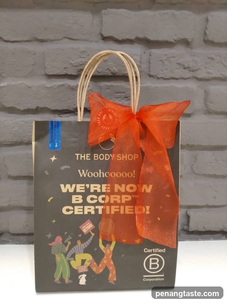 The Body Shop B Corp Certified Bag