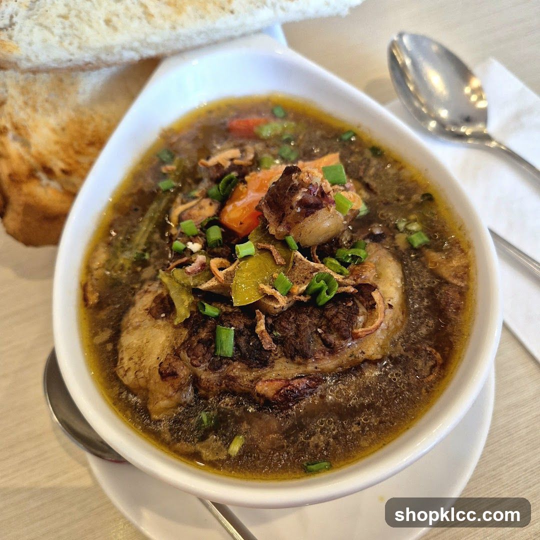 Oxtail Soup with Toast