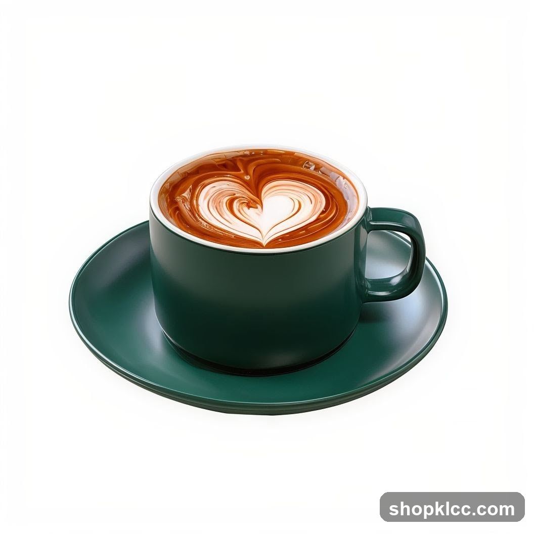 Latte with Heart Art