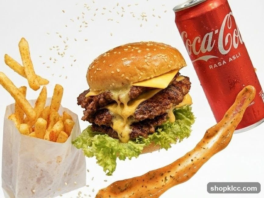 Burger, Fries, and Coca-Cola