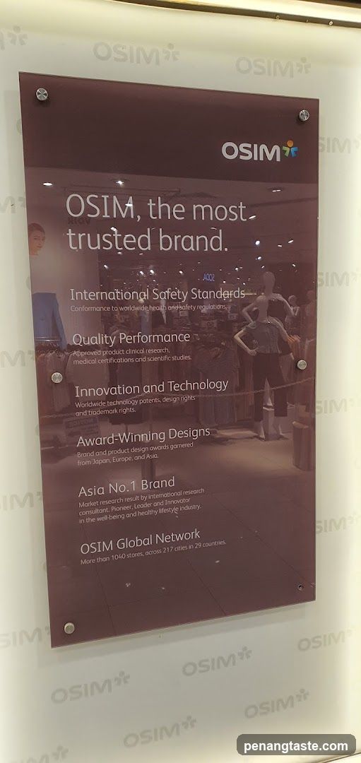 OSIM Brand Information Display